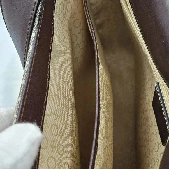 Celine Toile Carriage Leather Shoulder Bag - Picture 16 of 17